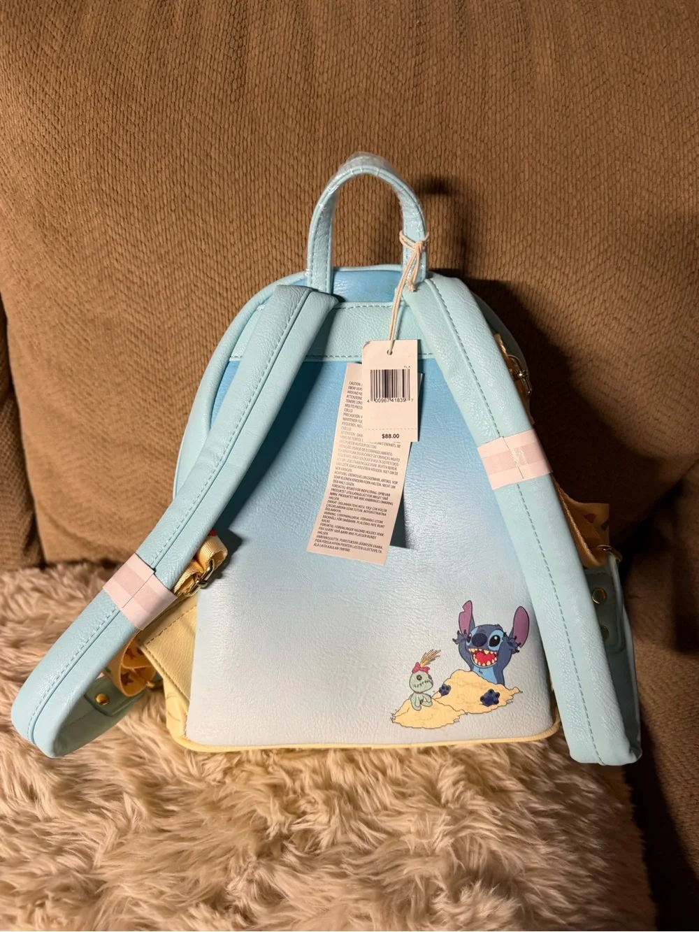 Disney Loungefly Summer Stitch Beach Sandcastle Mini Backpack Lilo & Stitch